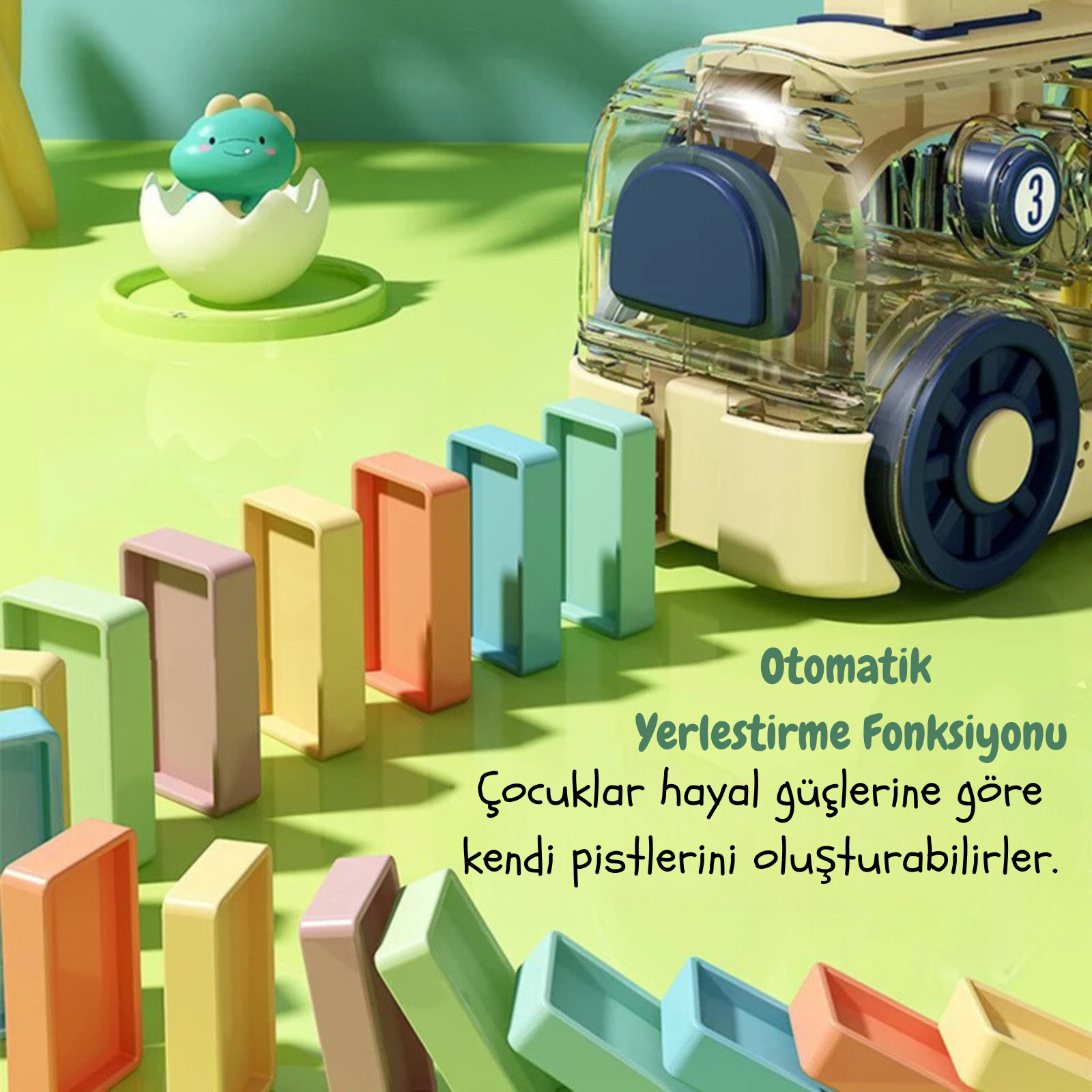 Domino Treni Montessori Akıl Oyunları Seti